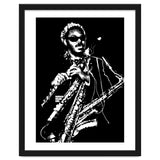 Rahsaan Roland Kirk American Jazz Multi-Instrumentalist in Grayscale thumbnail
