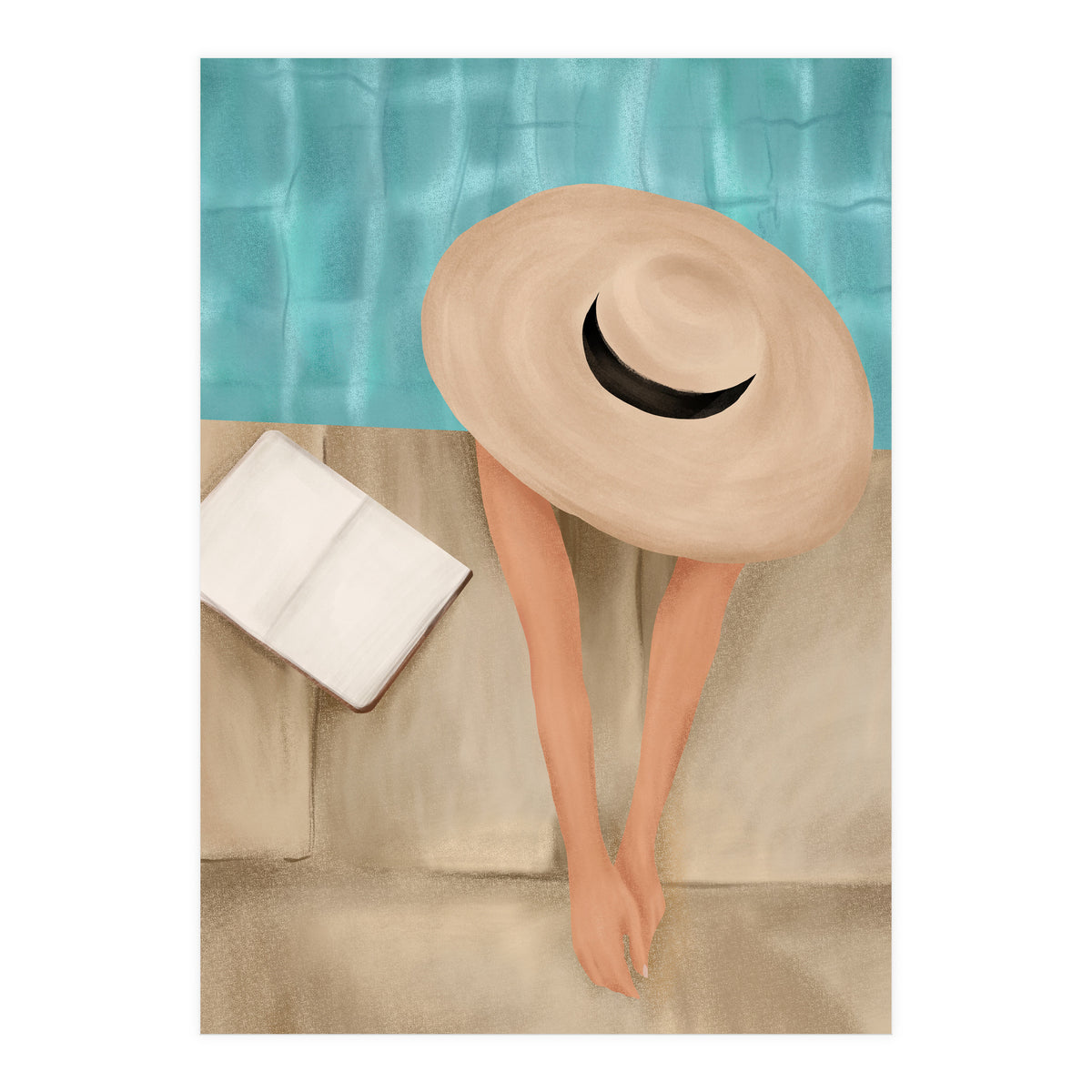 On The Edge Of The Pool II (Print Only)