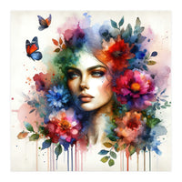 Ethereal Floral Portrait (Print Only)
