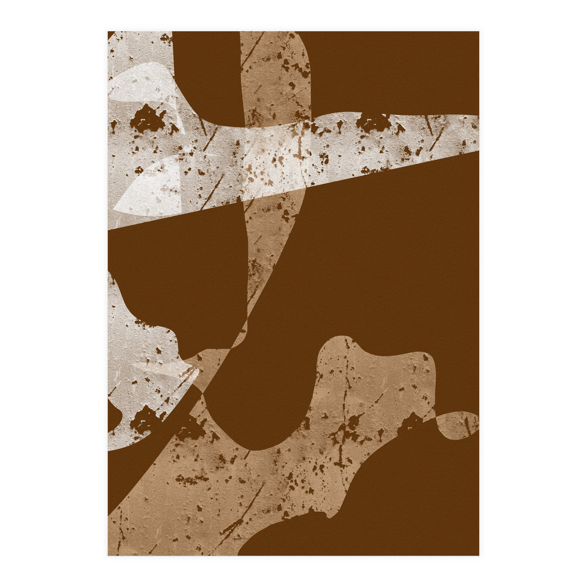 Brown Abstract Minimalist (Print Only)