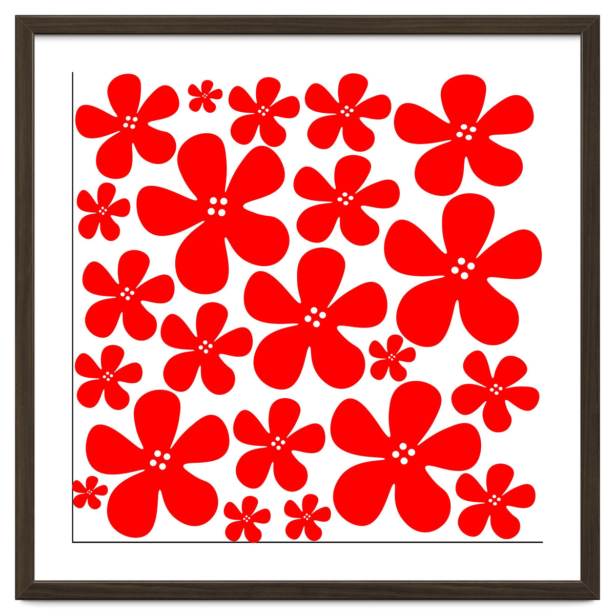 Red Flowers Pattern