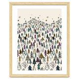 Mountain Forest Trees Winter thumbnail