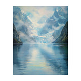 Ethereal Descent: The Glimmering Silence of the Ancient Glacial Fjord (Print Only) thumbnail