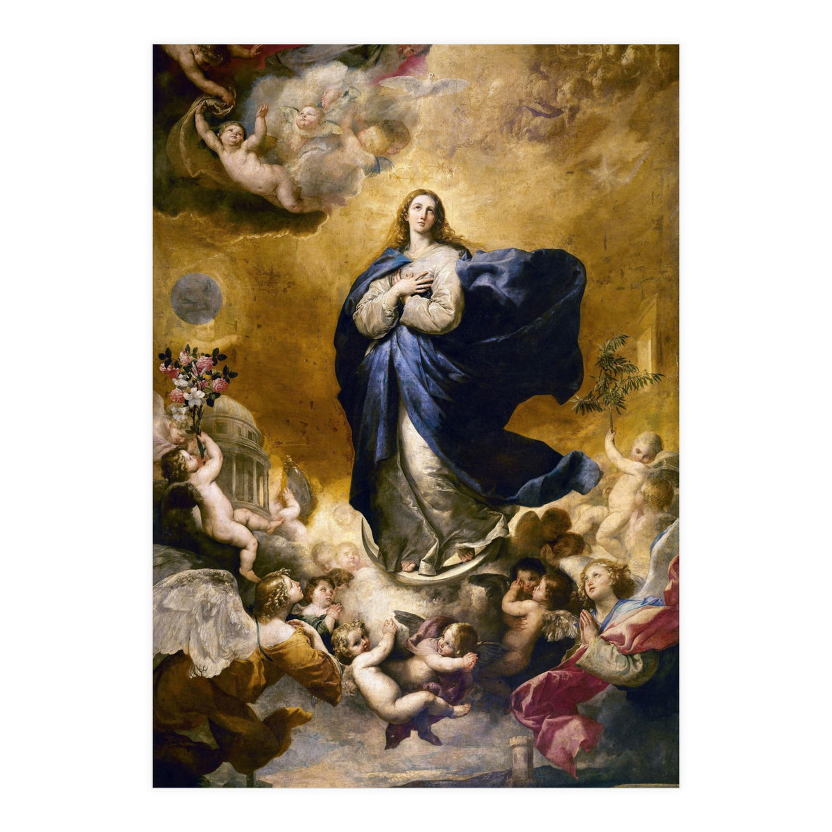 Immaculate Conception. Painted in Naples in 1635. Salamanca, Las Agostinas Church. JUSEPE DE RIBERA. (Print Only)