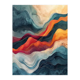 Abstract Flowing Mountain Landscape (Print Only) thumbnail