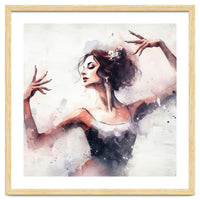 Elegant Ballet Dancer Portrait In Motion