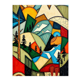 Abstract Nature Tree Mountain (Print Only) thumbnail