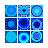 Circles & Rectangles Alt Blue 3 X 3: 3 (Print Only) thumbnail