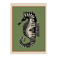 Striped Seahorse I (Print Only)