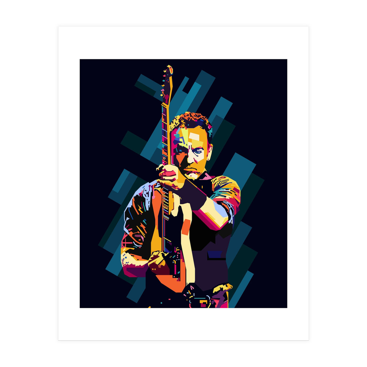 Bruce Springsteen Style WPAP (Print Only)