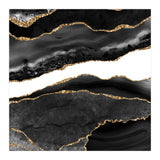 Black & Gold Agate Texture 08  (Print Only) thumbnail