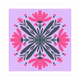 Magenta mandala flowers (Print Only) thumbnail