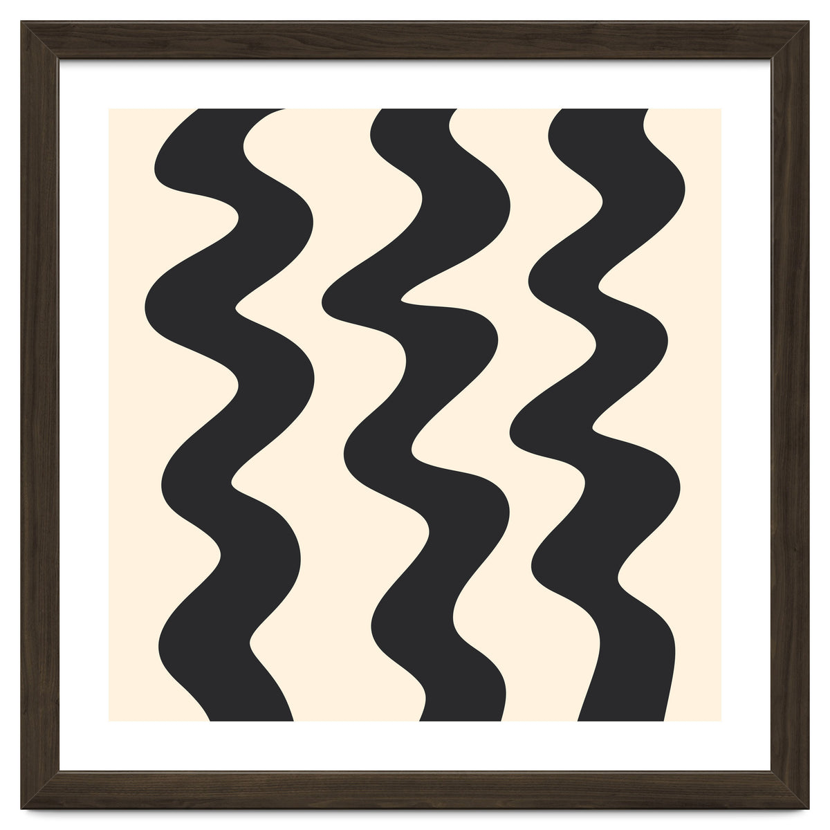 Squiggly Lines - monochrome