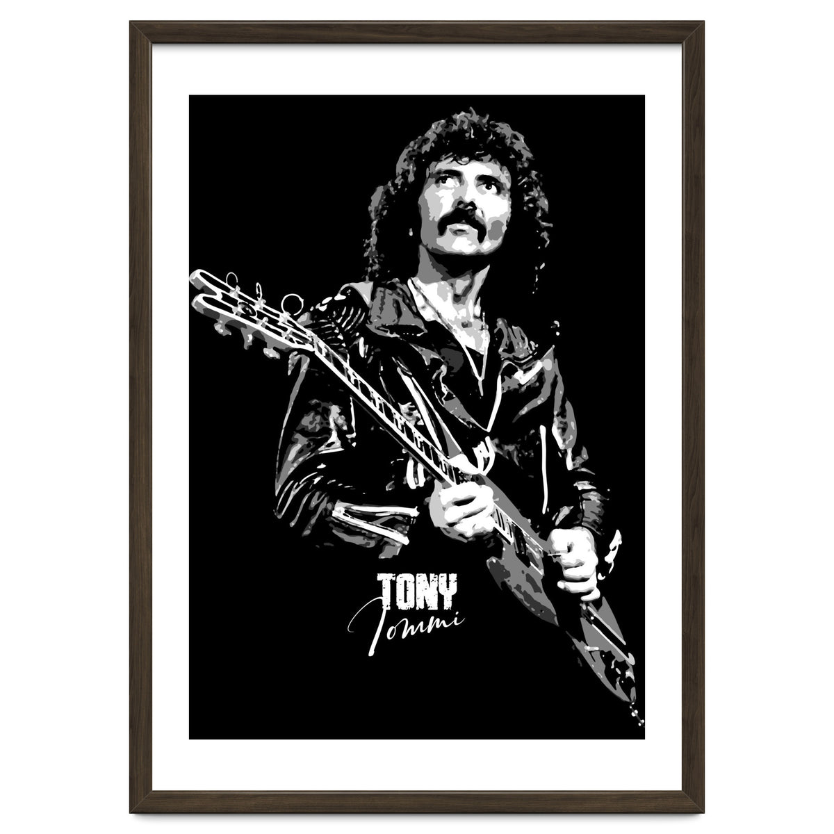 Tony Iommi American Musician Legend In Grayscale