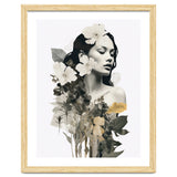 Collage Of A Woman And Flowers thumbnail