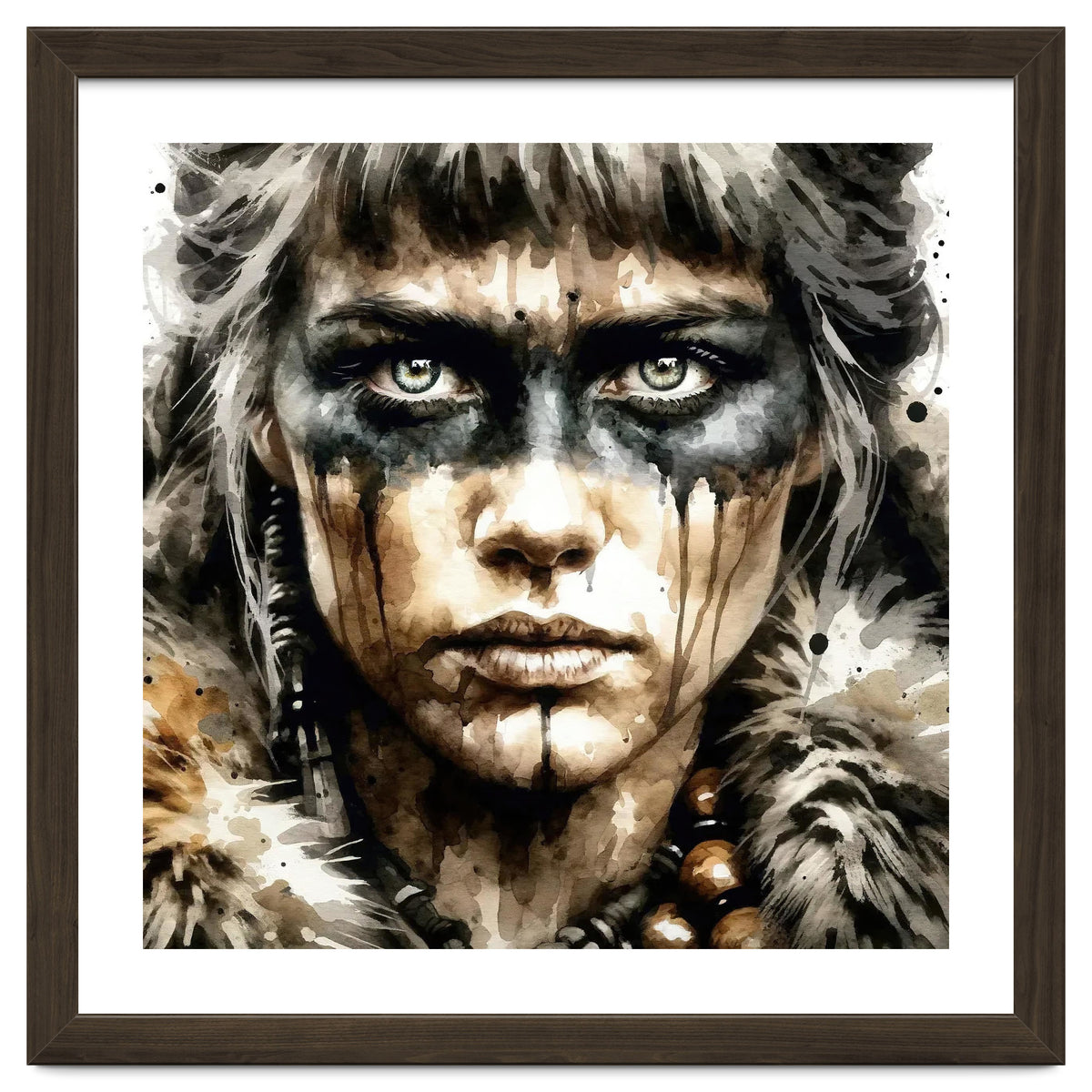 Fur Collar Warrior Portrait