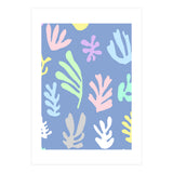Matisse Colorful Leaves Blue (Print Only) thumbnail