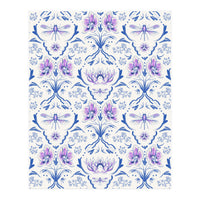 Bohemian Garden Blue Pattern (Print Only)