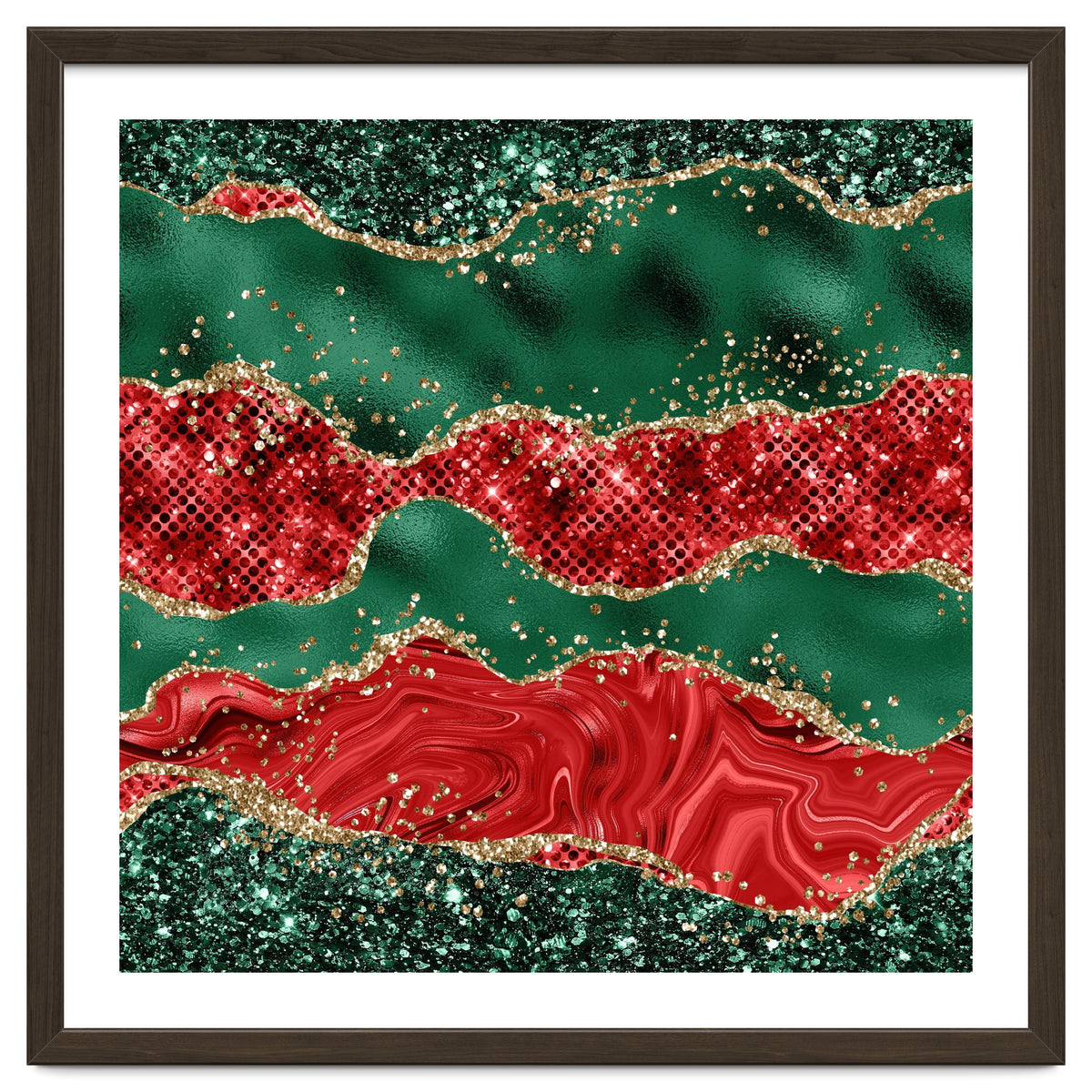 Christmas Glitter Agate Texture 06