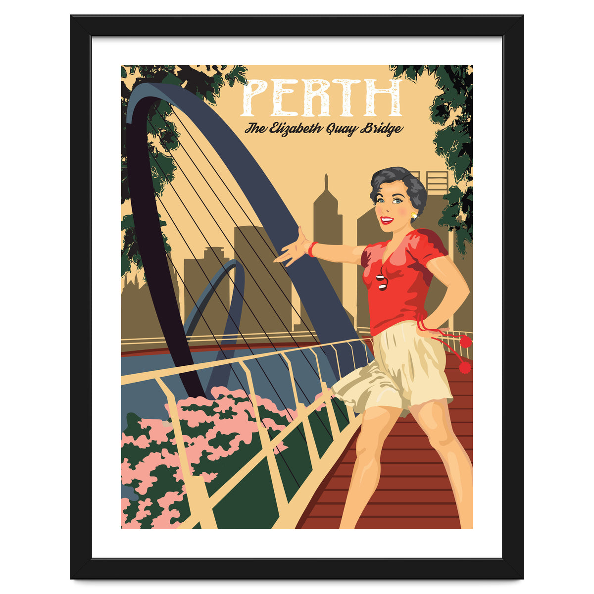 Perth, The Elizabeth Quay Bridge, Australia