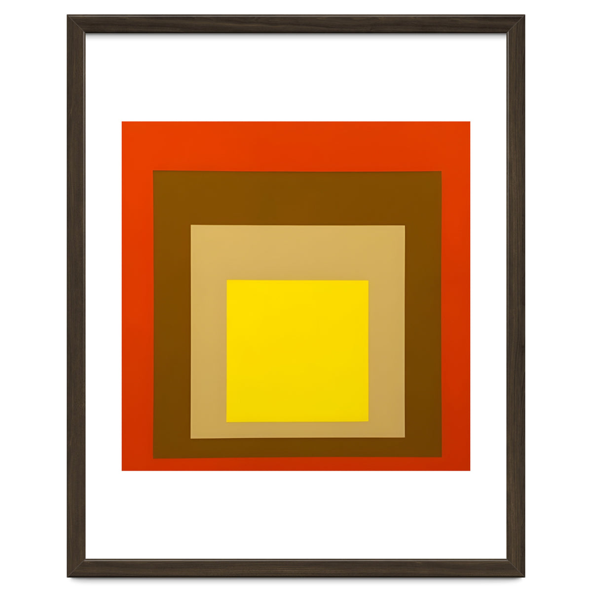 Josef Albers - Red, Brown, Golden