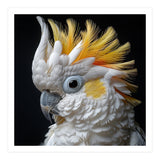 Close Up Cockatoo Portrait Yellow Crested Bird (Print Only) thumbnail