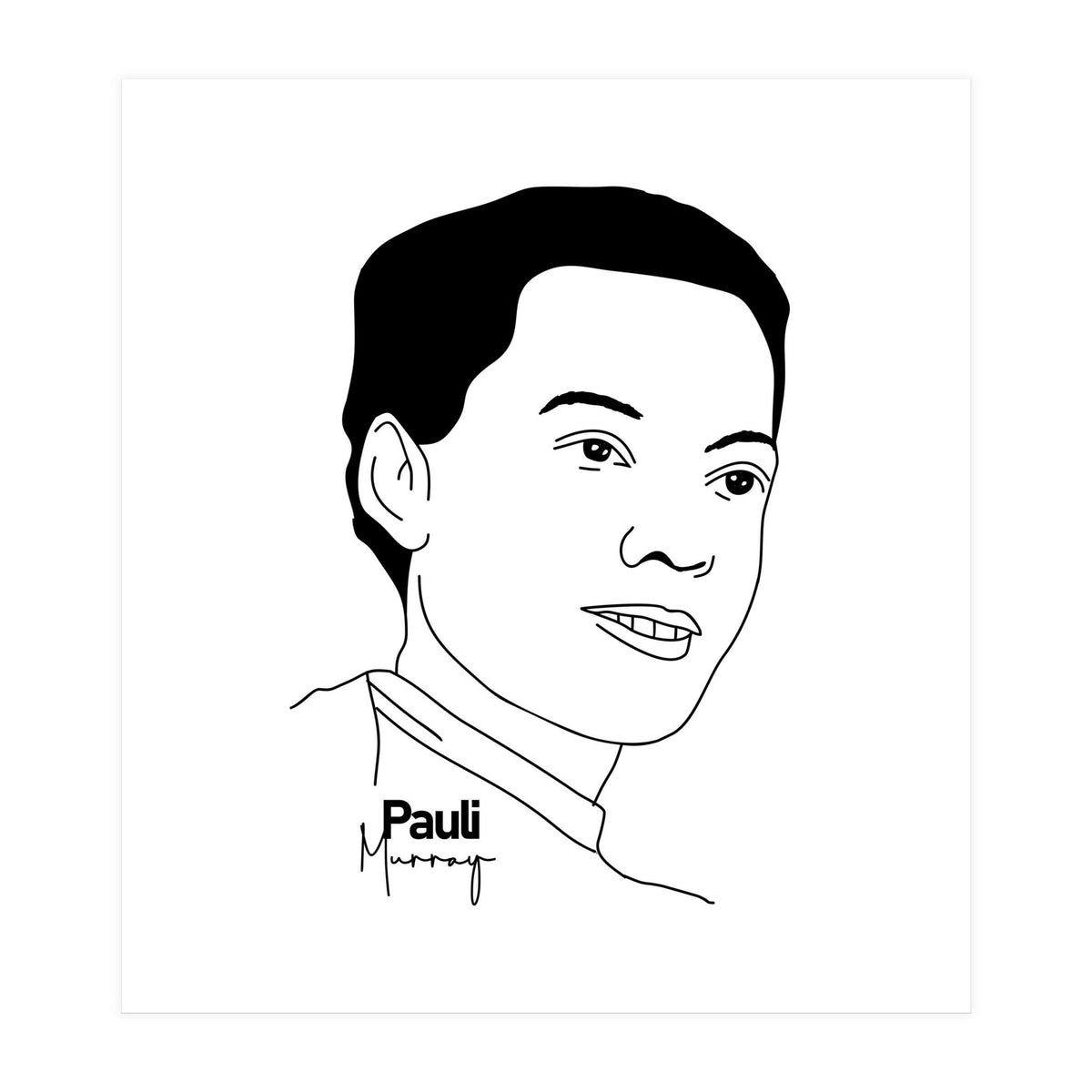 Pauli Murray American Civil Rights Activist (Print Only)