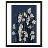 Linocut flower meadow blue thumbnail