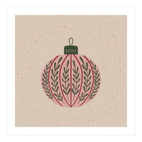 Christmas globe with branches (Print Only)