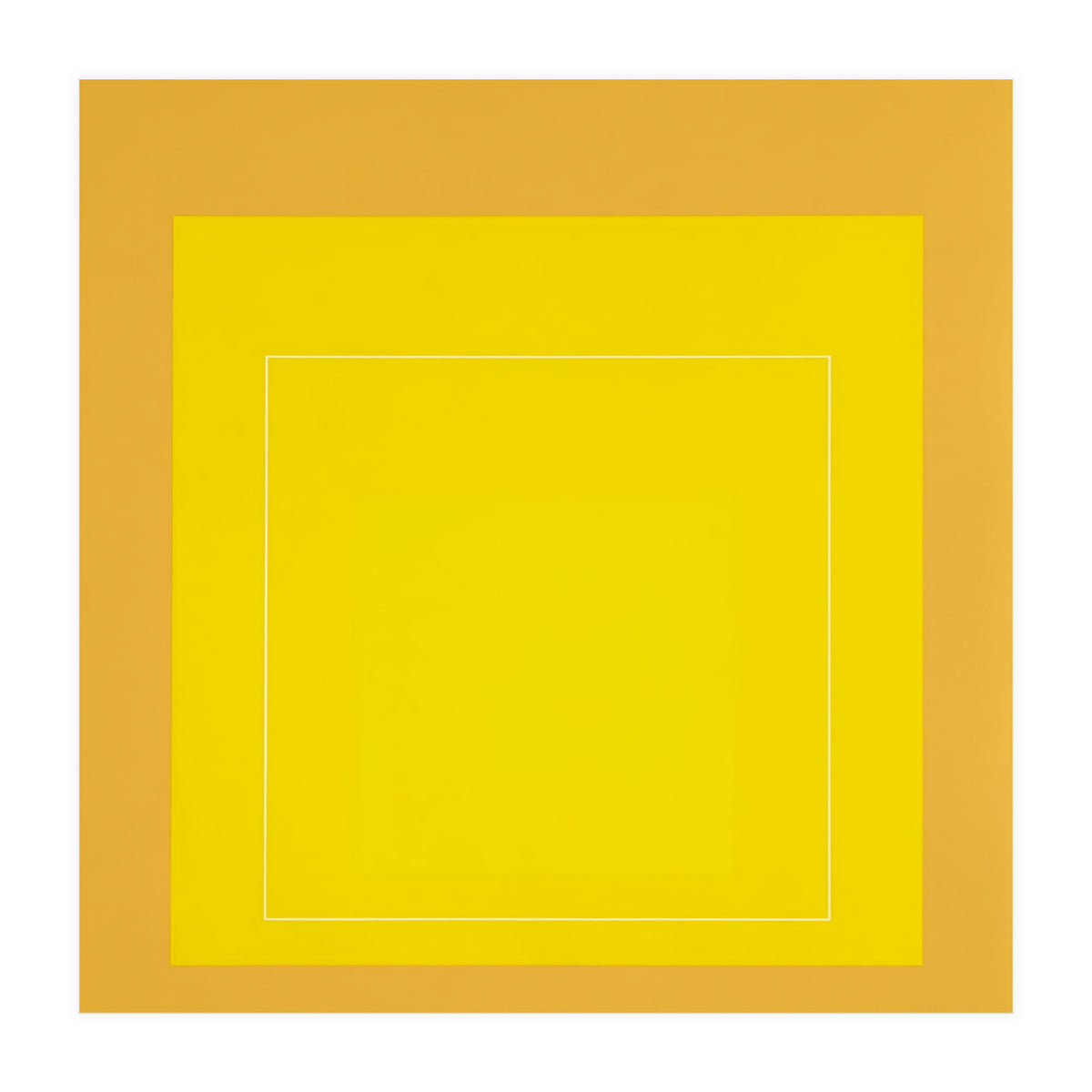 JOSEF ALBERS - HOMAGE TO THE SQUARE YELLOW   (Print Only)