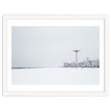 Amusement park in the winter seascape thumbnail