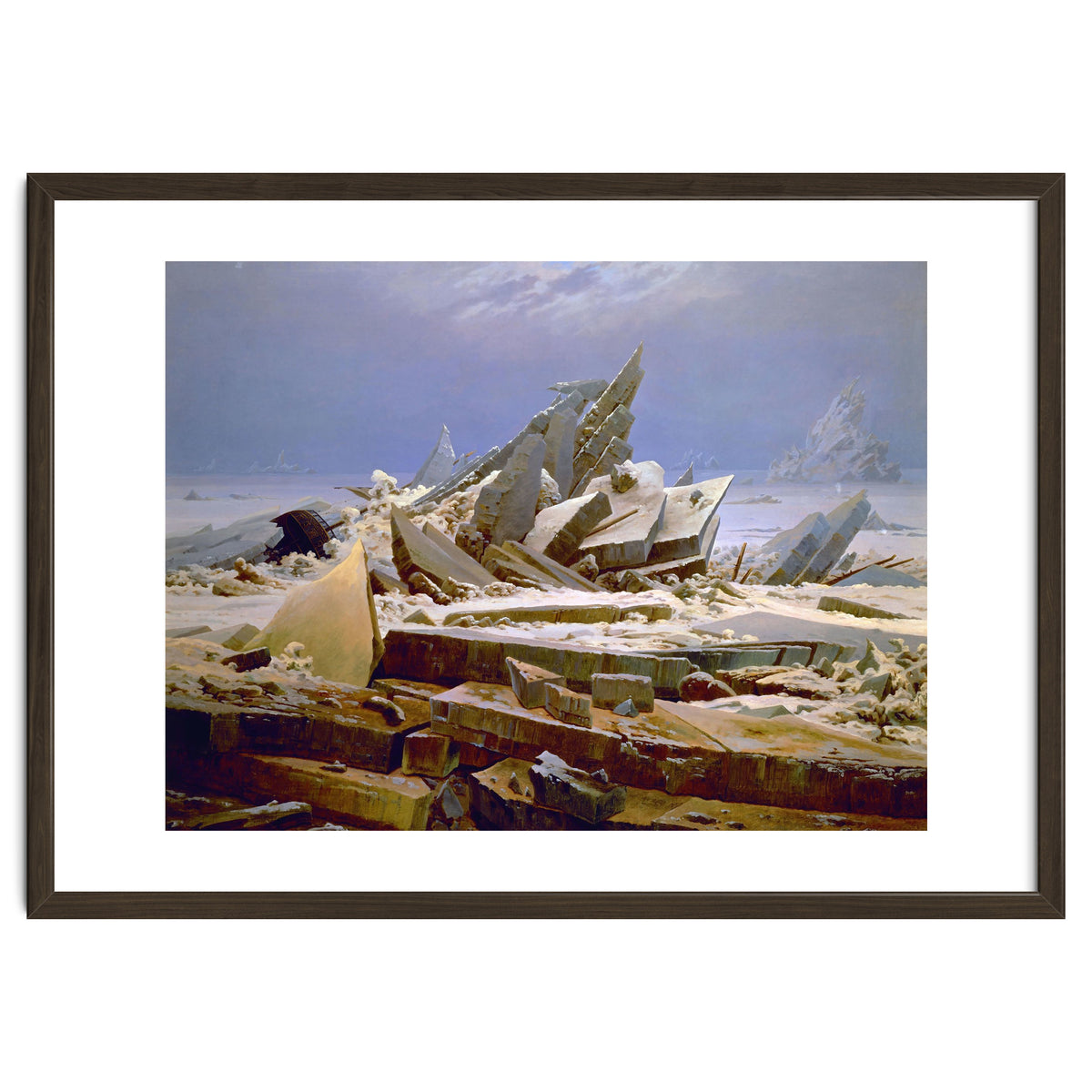 'The Sea of Ice', c. 1823-1824,  Oil on canvas, 96.7 x 126.9 cm.