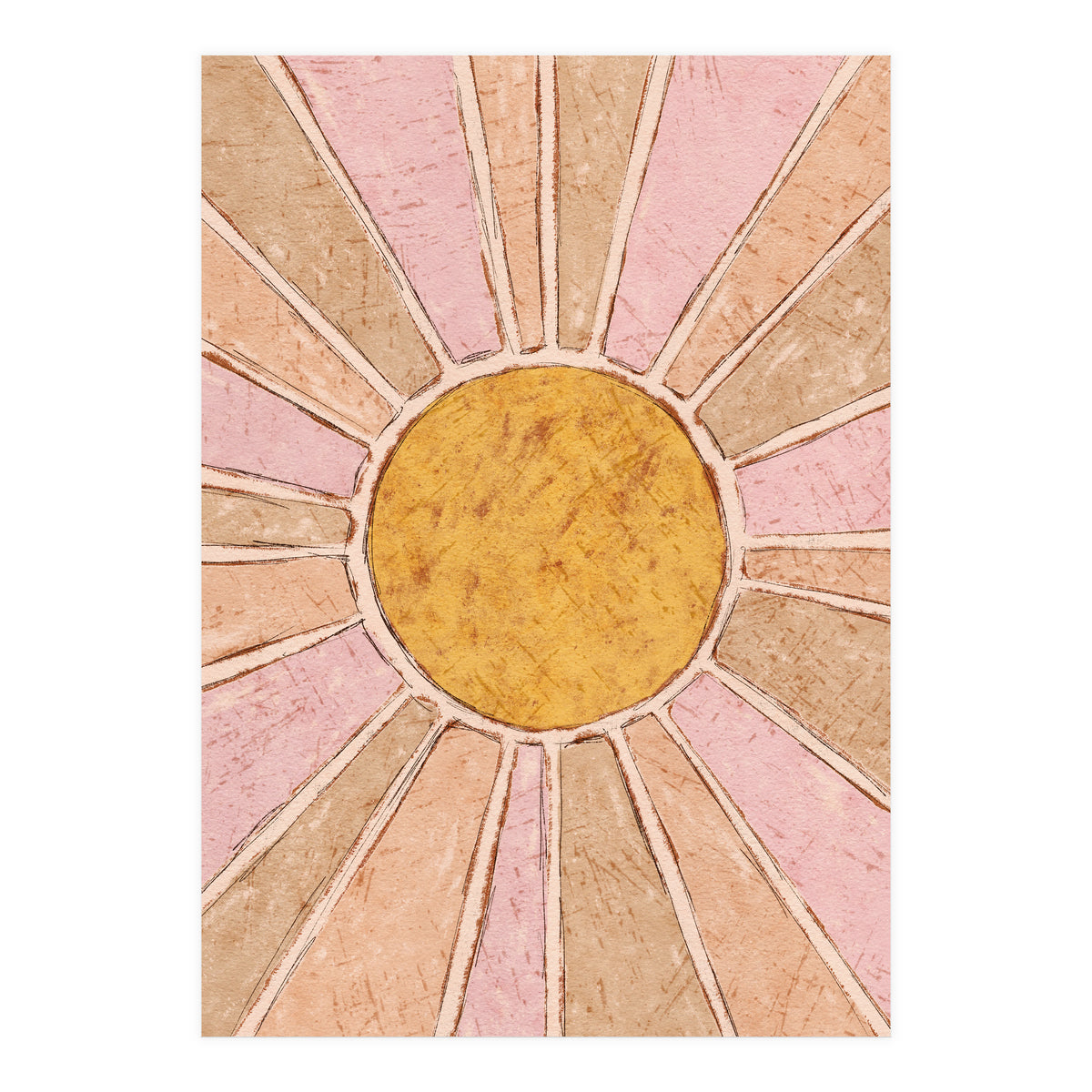 Seventies Retro Sunshine (Print Only)
