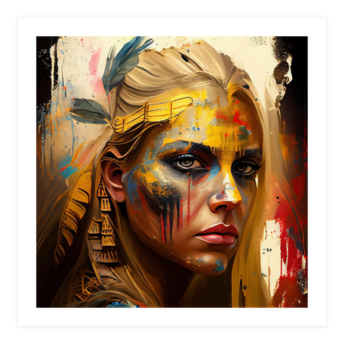 Powerful Warrior Woman #2 (Print Only)