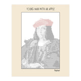Young Man with an Apple (1505) – Raphael (ascii art)  (Print Only) thumbnail