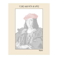 Young Man with an Apple (1505) – Raphael (ascii art)  (Print Only)