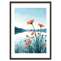 Flower And Lake