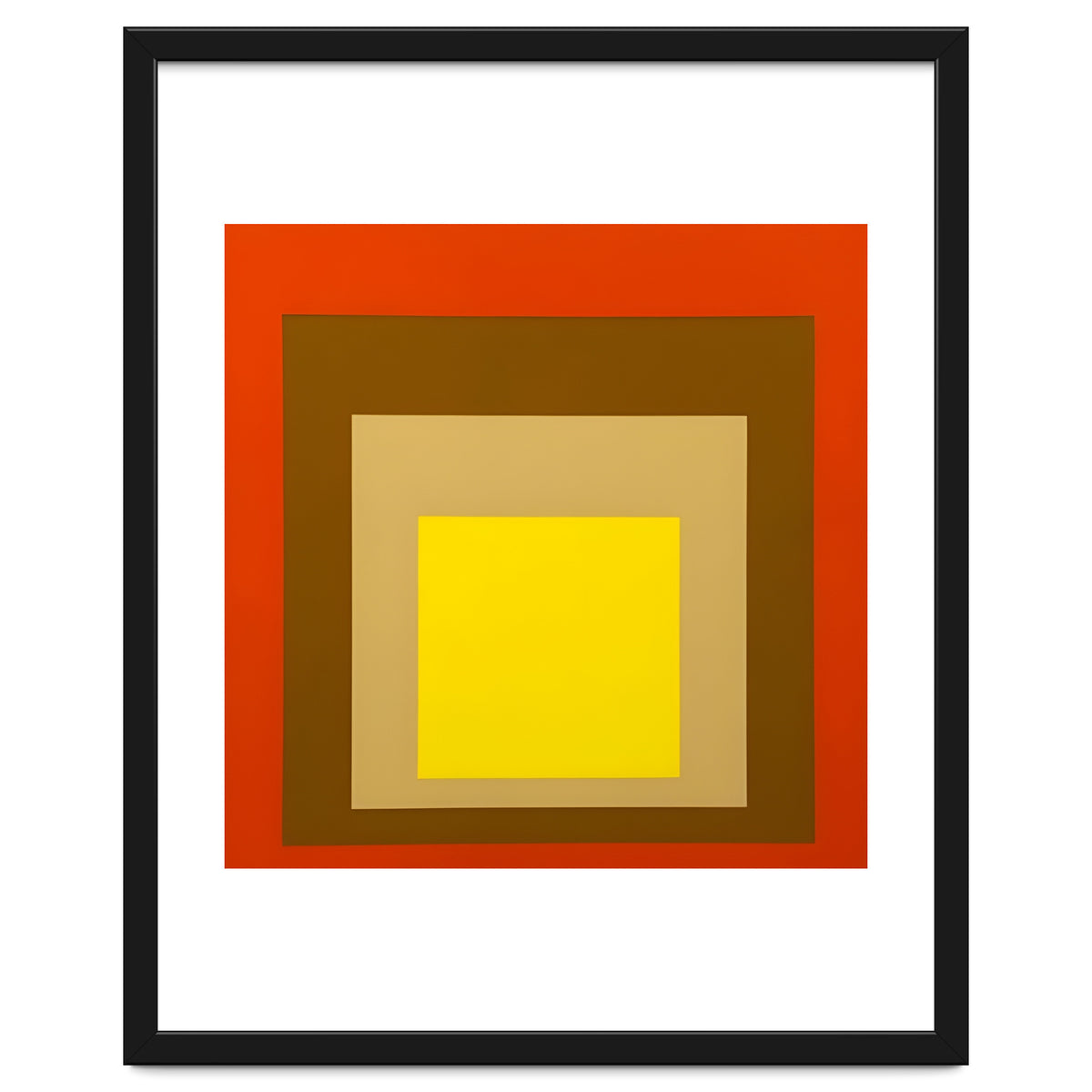 Josef Albers - Red, Brown, Golden
