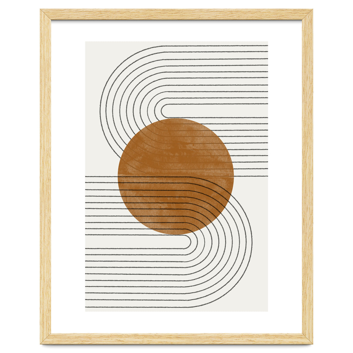 BROWN MINIMALIST MOON