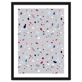 Modern Gray Blue Rounded Terrazzo thumbnail