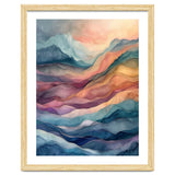 Abstract Fluid Mountain Landscape Art thumbnail