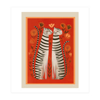 Striped Cat Pair (Print Only)