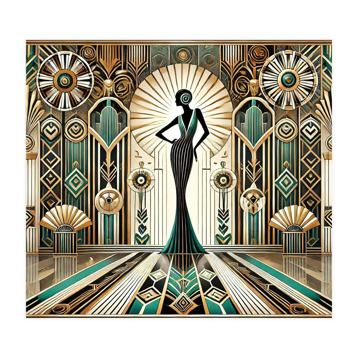 Art Deco Glamour Woman (Print Only)
