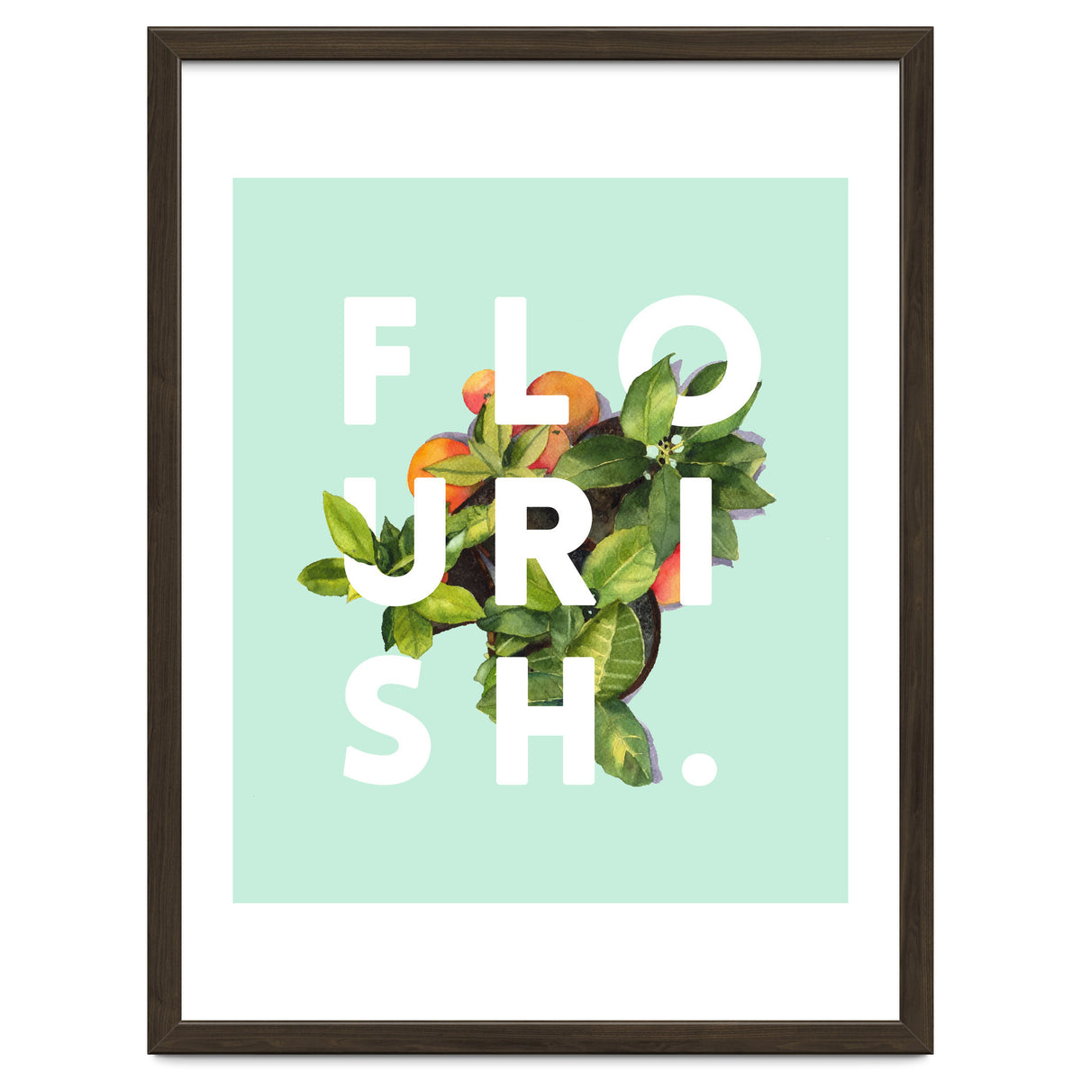 Flourish #society6 #buyart #typography #artprint