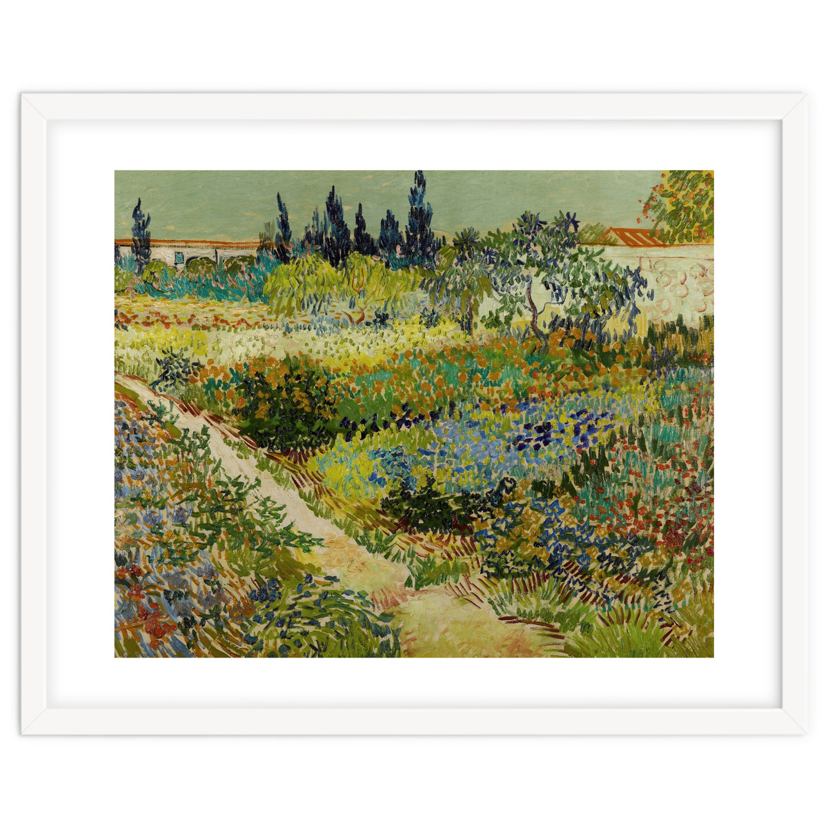 Vincent van Gogh – Garden at Arles | Vibrant Post-Impressionist Wall Art