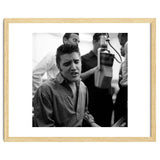 The American singer Elvis Presley during a recording session in 1956. thumbnail
