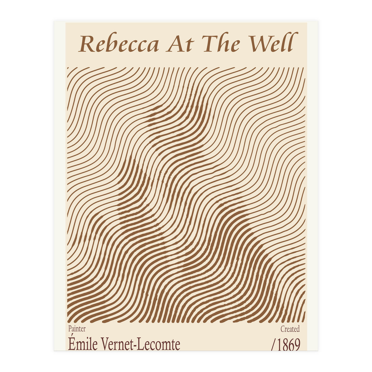 Rebecca At The Well – Émile Vernet Lecomte (1869) (Print Only)