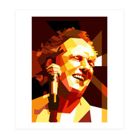 Lee Ritenour Jazz Guitarist Retro Portrait (Print Only)