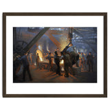 Peder Severin Kroyer (1851-1909). Danish painter. The Iron Foundry, Burmeister & Wain, 1885. thumbnail