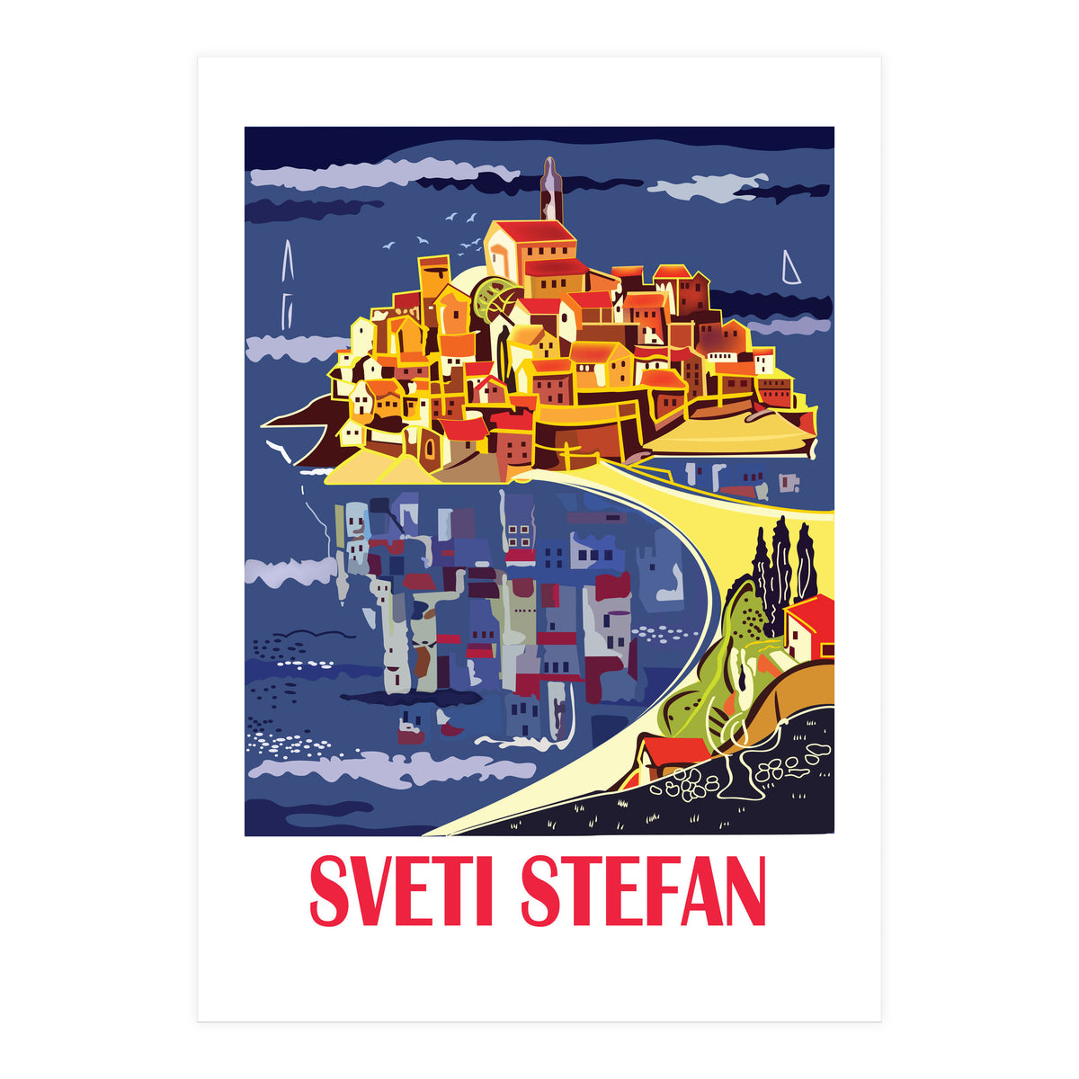 Sveti Stefan, Budva (Print Only)
